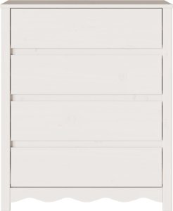 vidaXL Biała Komoda Drewno inżynieryjne Duża Z szufladami Prostokątna 7