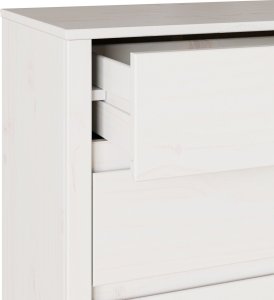 vidaXL Biała Komoda Drewno inżynieryjne Duża Z szufladami Prostokątna 9