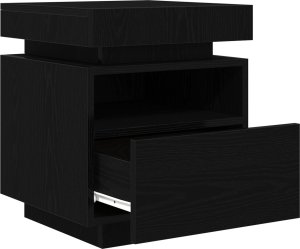 vidaXL Stolik nocny Zestaw 2 Czarny dąb 5