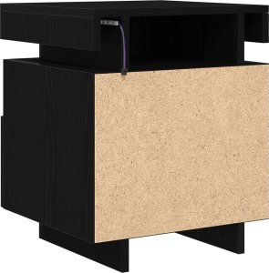 vidaXL Stolik nocny Zestaw 2 Czarny dąb 7