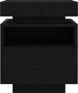 vidaXL Stolik nocny Zestaw 2 Czarny dąb 8