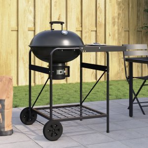 vidaXL Czarny Stal Standardowy Przenośny Grill na świeżym powietrzu 1