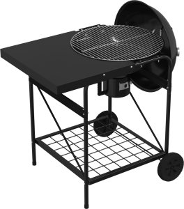 vidaXL Czarny Stal Standardowy Przenośny Grill na świeżym powietrzu 10