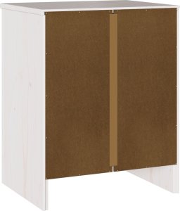 vidaXL Biały Drewno Średni Stolik Nocny Prostokątny Nowoczesny 6