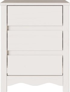 vidaXL Biały Drewno Średni Stolik Nocny Prostokątny Nowoczesny 7