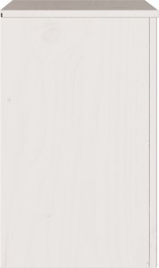 vidaXL Biały Drewno Średni Stolik Nocny Prostokątny Nowoczesny 8