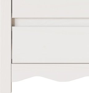 vidaXL Biały Drewno Średni Stolik Nocny Prostokątny Nowoczesny 10