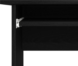 vidaXL Biurko Narożne Czarne Dębowe Drewno inżynieryjne 140x120x75 cm 9