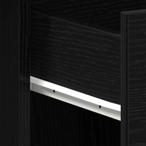 vidaXL Biurko Czarny dąb Drewno inżynieryjne 100x50x76 cm Trwałe 10