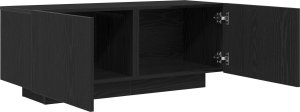 vidaXL szafka RTV czarny dąb płyta wiórowa 100 x 35 x 40 cm 5