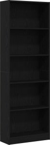 vidaXL Półka Czarny dąb Drewno inżynieryjne 60 x 24 x 176 cm 3