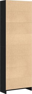 vidaXL Półka Czarny dąb Drewno inżynieryjne 60 x 24 x 176 cm 5