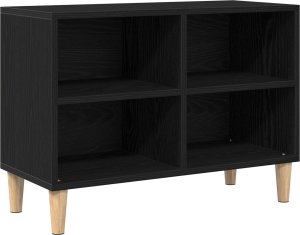 vidaXL Stojak TV Czarny dąb Średni 3