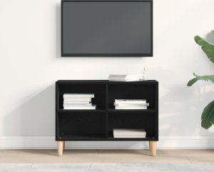 vidaXL Stojak TV Czarny dąb Średni 4