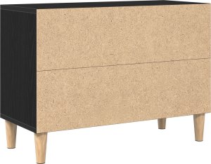 vidaXL Stojak TV Czarny dąb Średni 5