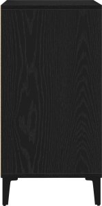 vidaXL Szafka Czarny Dąb Drewno, Metal Średni Szafka z czarnego dębu 7