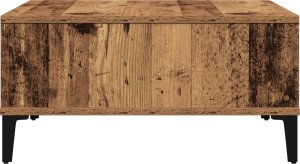 vidaXL Stolik kawowy Stare drewno Drewno Średni Przechowywanie 6