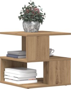 vidaXL Stolik boczny Dąb rzemieślniczy Drewno inżynieryjne 40x40x40 cm 2