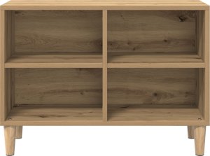 vidaXL szafka TV dąb rzemieślniczy drewno drewnopochodne regularny 6
