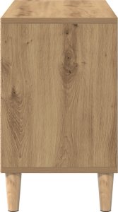 vidaXL szafka TV dąb rzemieślniczy drewno drewnopochodne regularny 7