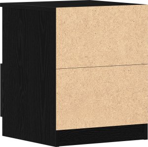 vidaXL Szafka nocna Zestaw 2 Czarny dąb Drewno 40x40x50 cm 7