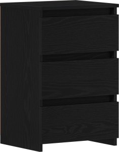 vidaXL Stolik nocny Zestaw 2 Czarne dębowe Drewno inżynieryjne 3