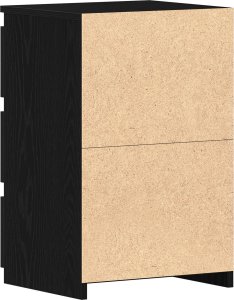 vidaXL Stolik nocny Zestaw 2 Czarne dębowe Drewno inżynieryjne 7