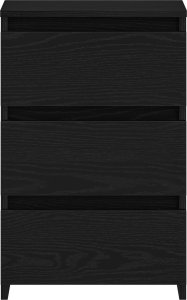 vidaXL Stolik nocny Zestaw 2 Czarne dębowe Drewno inżynieryjne 8