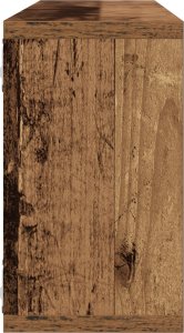 vidaXL Półka Ścienna Zestaw 4 Stare drewno Materiał drewnopochodny 9