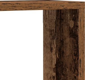 vidaXL Półka Ścienna Zestaw 4 Stare drewno Materiał drewnopochodny 10