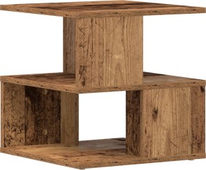vidaXL Stolik boczny Stare drewno Drewno 40x40x40 cm Przechowywanie 5