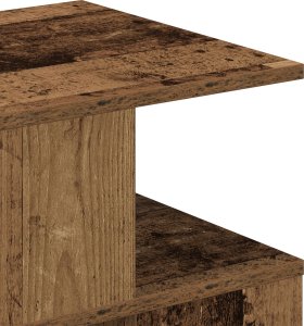 vidaXL Stolik boczny Stare drewno Drewno 40x40x40 cm Przechowywanie 8