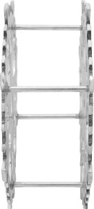 vidaXL Aluminium srebrne Aluminium Średni Wstawki dekoracyjne 3