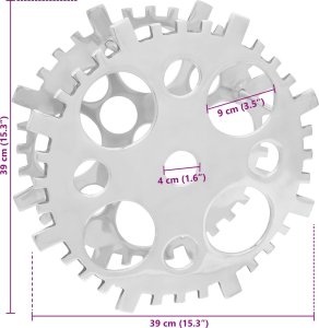vidaXL Aluminium srebrne Aluminium Średni Wstawki dekoracyjne 6