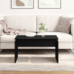 vidaXL Stolik kawowy Czarny dąb Drewno 68 x 38 x 50 cm Wytrzymały 1