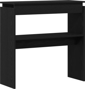 vidaXL Stół konsolowy Czarny dąb Drewno 80 x 30 x 80 cm 5