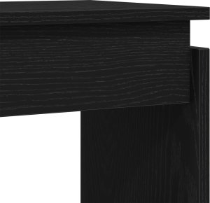 vidaXL Stół konsolowy Czarny dąb Drewno 80 x 30 x 80 cm 8