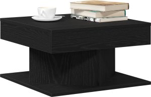 vidaXL Stolik kawowy Czarny dąb Drewno 57 x 57 x 30 cm Stolik kawowy 2