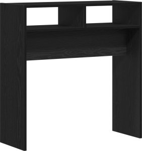 vidaXL Stół konsolowy Czarny dąb 78 x 30 x 80 cm 3