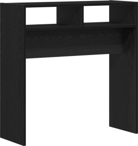 vidaXL Stół konsolowy Czarny dąb 78 x 30 x 80 cm 5