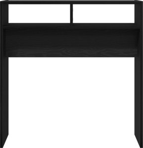 vidaXL Stół konsolowy Czarny dąb 78 x 30 x 80 cm 6