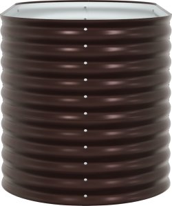 vidaXL Donica podwyższona Brązowa Stal galwanizowana 160 x 80 x 81 cm 7
