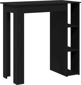 vidaXL Stół Barowy Czarny Dąb Drewno Średni Stół Barowy Prostokątny 5