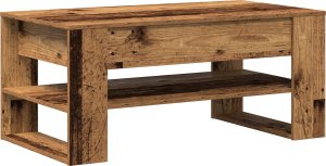 vidaXL Stolik kawowy Stare drewno Drewno Średni Prostokątny 5