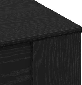 vidaXL Stolik Kawowy Czarny Dąb 8