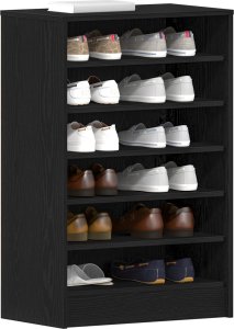 vidaXL Kabinet na buty Czarny dąb 2