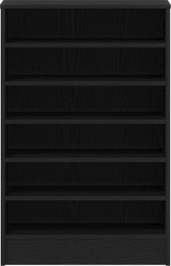 vidaXL Kabinet na buty Czarny dąb 6