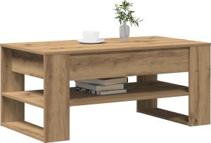 vidaXL Stolik kawowy Lite drewno dębowe Średni Stolik kawowy Prostokątny 2