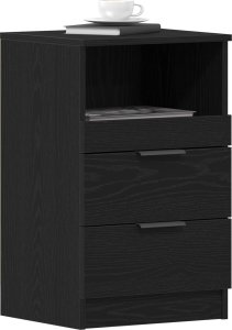 vidaXL Stolik nocny Czarny dąb 40.2 x 36 x 65 cm 2