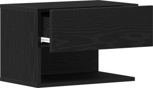 vidaXL Ścienny szafka nocna Czarne dąb Drewno inżynieryjne 46x30x30 cm 5